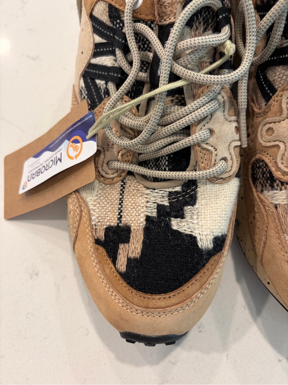 Beige and Black Women's Trail Sneakers - Picture 10 of 13